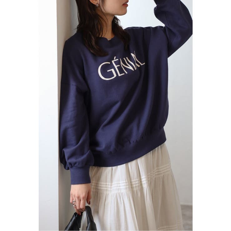 GENIALフロッキーロゴスウェット 88-004462 | BONJOUR SAGAN | 詳細画像29 