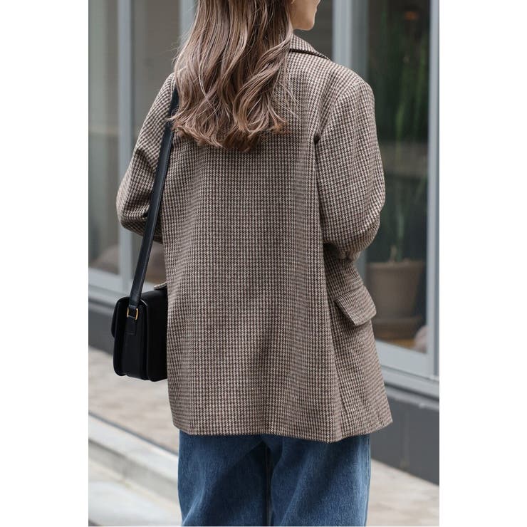 ガンクラブチェックオーバーサイズダブルジャケット 88-004491 | BONJOUR SAGAN | 詳細画像2 