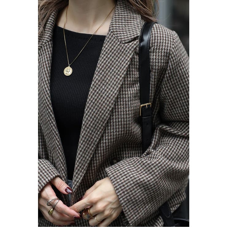 ガンクラブチェックオーバーサイズダブルジャケット 88-004491 | BONJOUR SAGAN | 詳細画像9 