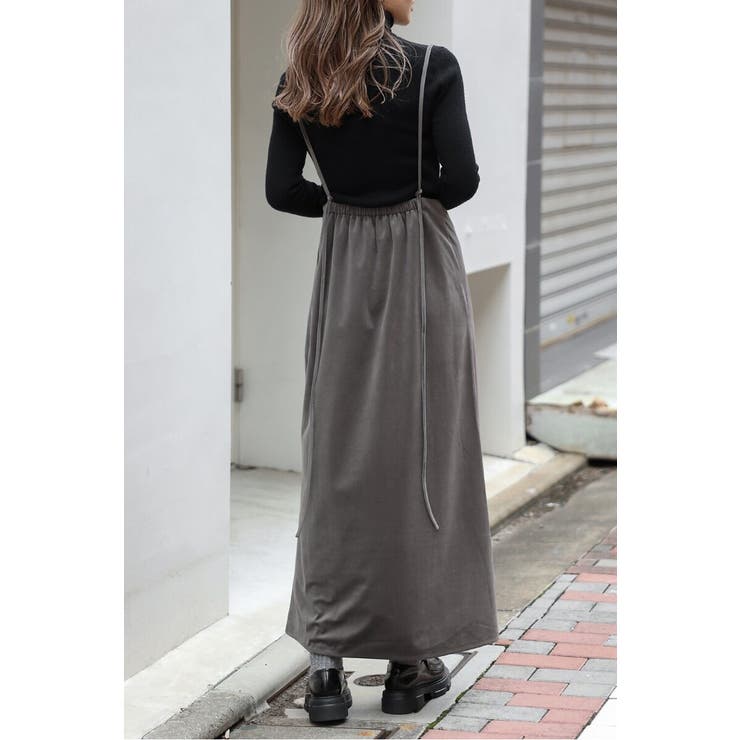 サスペンダーベロアスカート 88-004504 | BONJOUR SAGAN | 詳細画像1 