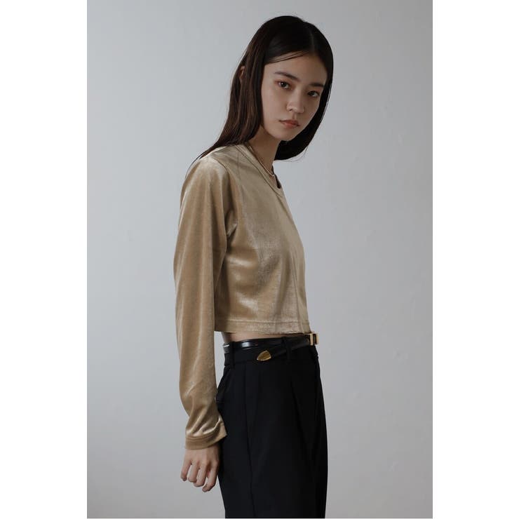 velour cropped pullover | BONJOUR SAGAN | 詳細画像7 