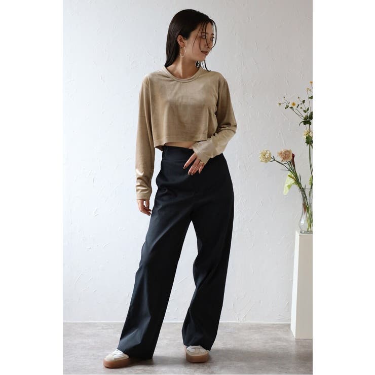 velour cropped pullover | BONJOUR SAGAN | 詳細画像9 