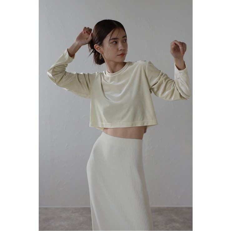 velour cropped pullover | BONJOUR SAGAN | 詳細画像11 