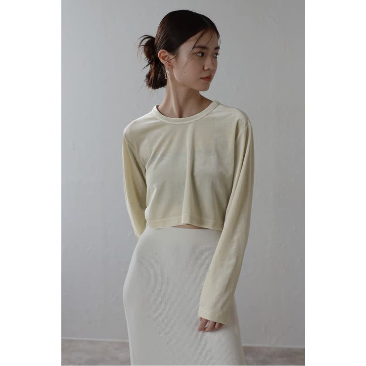 velour cropped pullover | BONJOUR SAGAN | 詳細画像13 