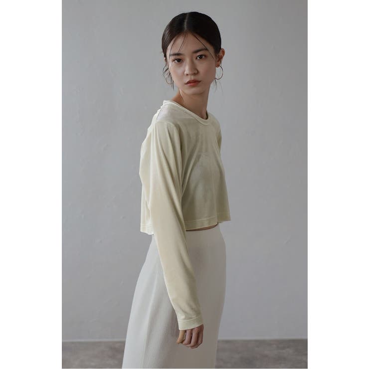 velour cropped pullover | BONJOUR SAGAN | 詳細画像14 