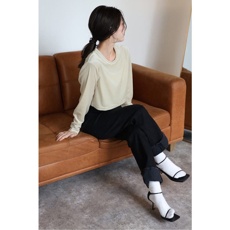 velour cropped pullover | BONJOUR SAGAN | 詳細画像18 