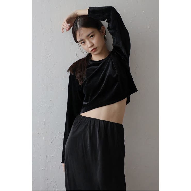 velour cropped pullover | BONJOUR SAGAN | 詳細画像23 