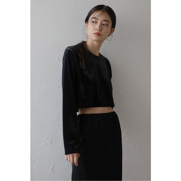 velour cropped pullover | BONJOUR SAGAN | 詳細画像25 