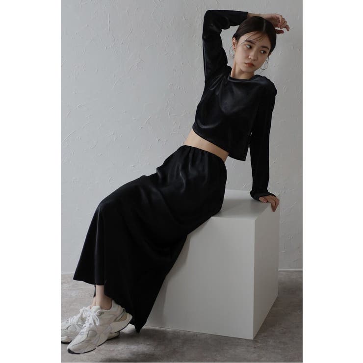 velour cropped pullover | BONJOUR SAGAN | 詳細画像26 