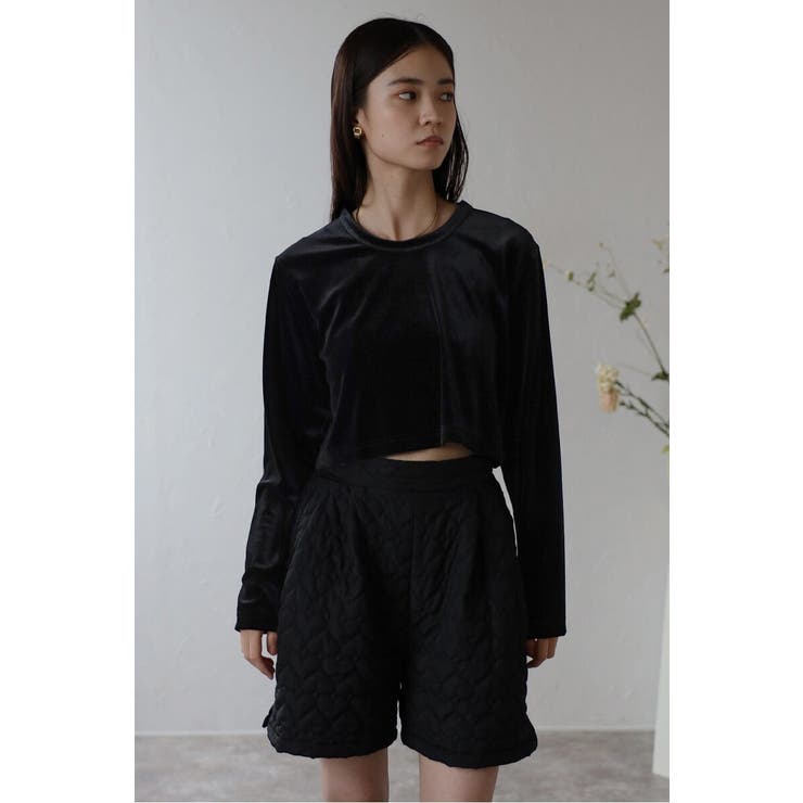 velour cropped pullover | BONJOUR SAGAN | 詳細画像30 