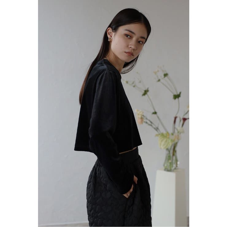 velour cropped pullover | BONJOUR SAGAN | 詳細画像32 