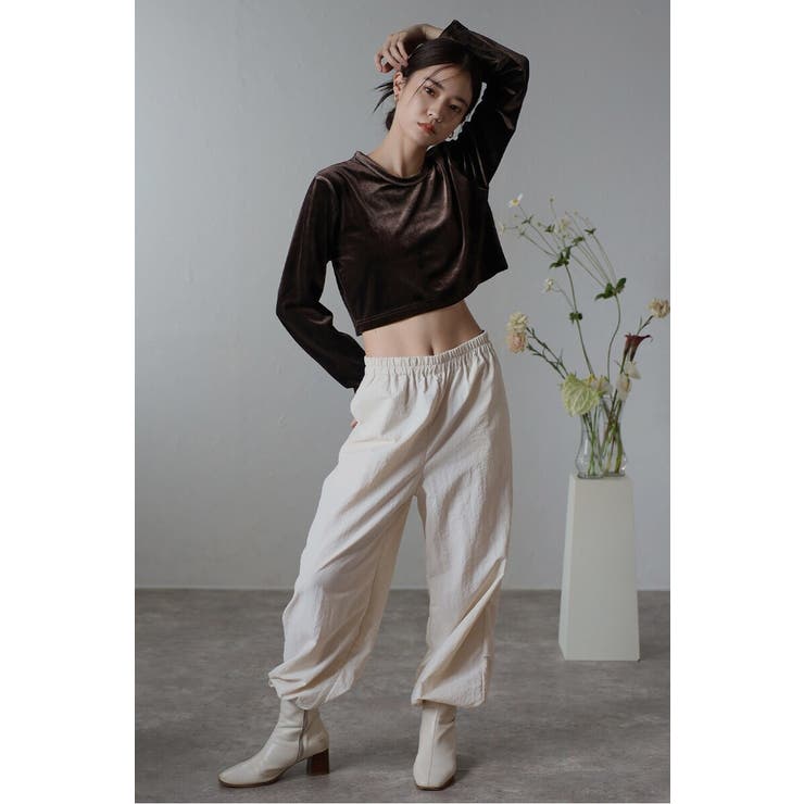 velour cropped pullover | BONJOUR SAGAN | 詳細画像35 