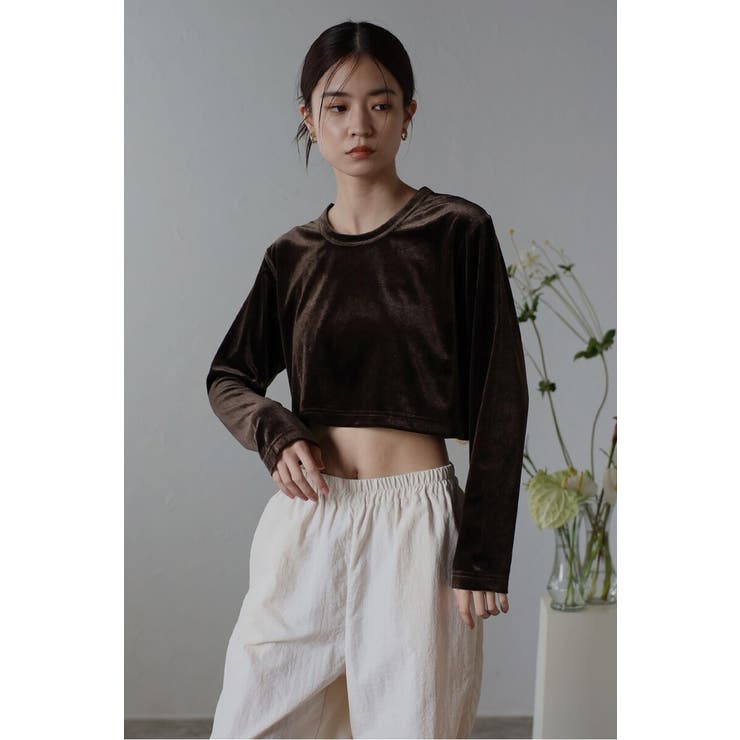 velour cropped pullover | BONJOUR SAGAN | 詳細画像36 