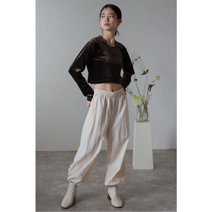 velour cropped pullover | BONJOUR SAGAN | 詳細画像37 