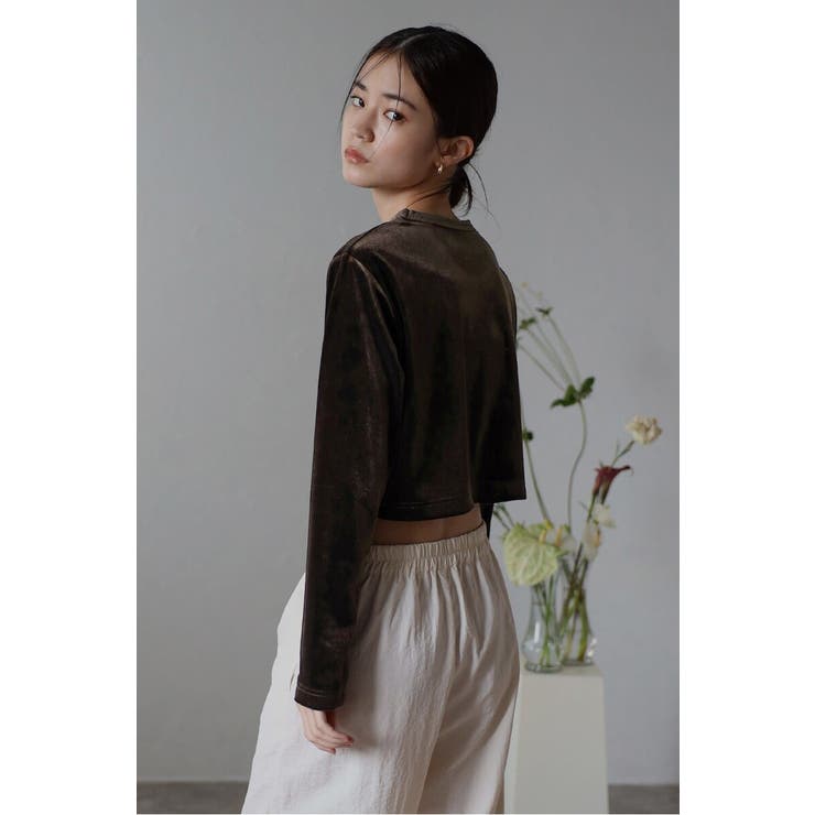 velour cropped pullover | BONJOUR SAGAN | 詳細画像40 