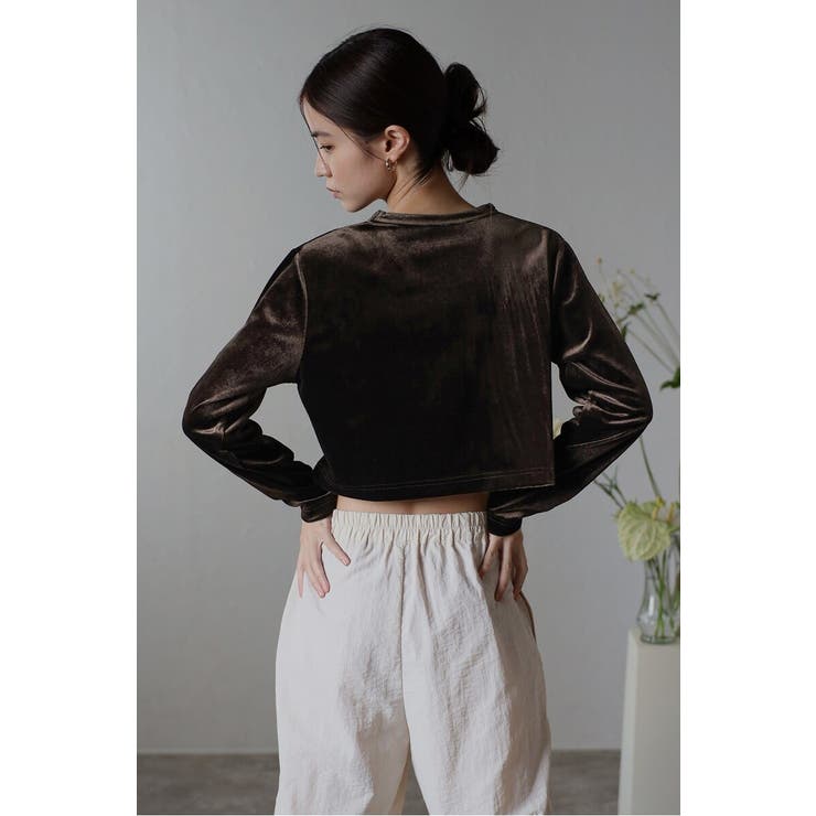 velour cropped pullover | BONJOUR SAGAN | 詳細画像42 
