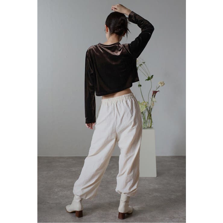 velour cropped pullover | BONJOUR SAGAN | 詳細画像43 