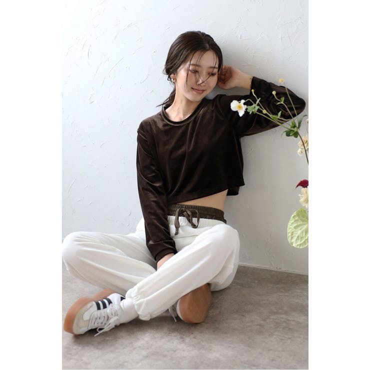 velour cropped pullover | BONJOUR SAGAN | 詳細画像44 