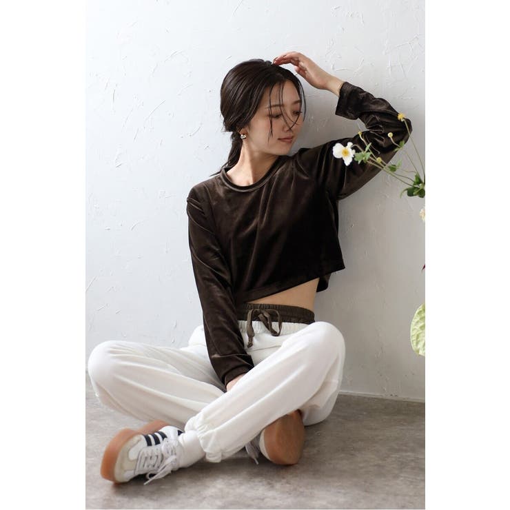 velour cropped pullover | BONJOUR SAGAN | 詳細画像45 