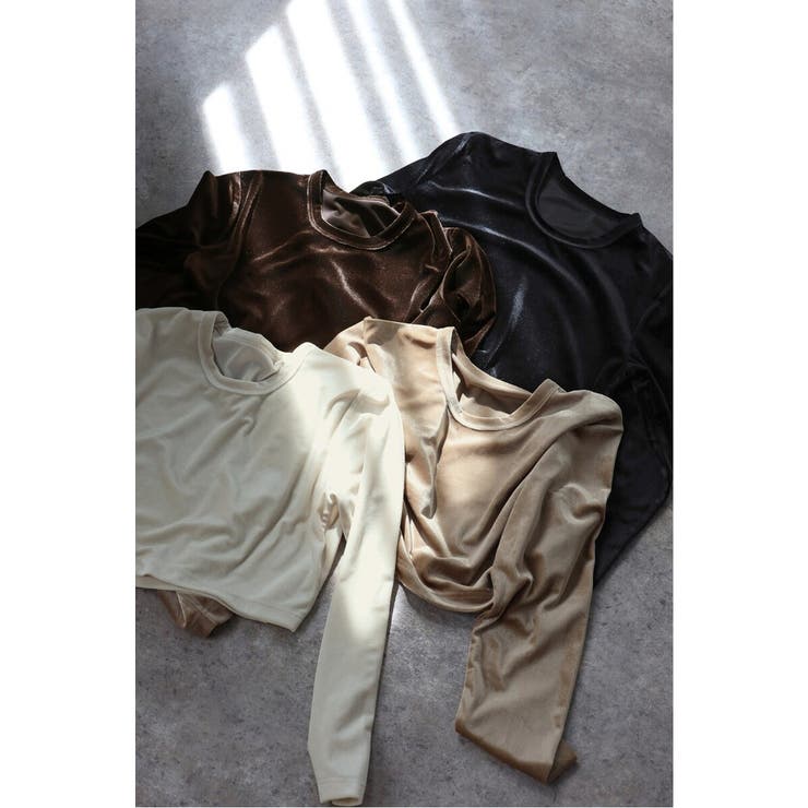 velour cropped pullover | BONJOUR SAGAN | 詳細画像46 