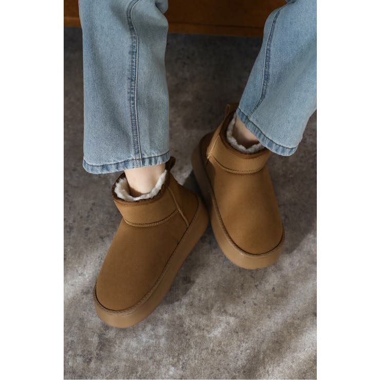 厚底ムートンブーツ 88-004630 | BONJOUR SAGAN | 詳細画像1 