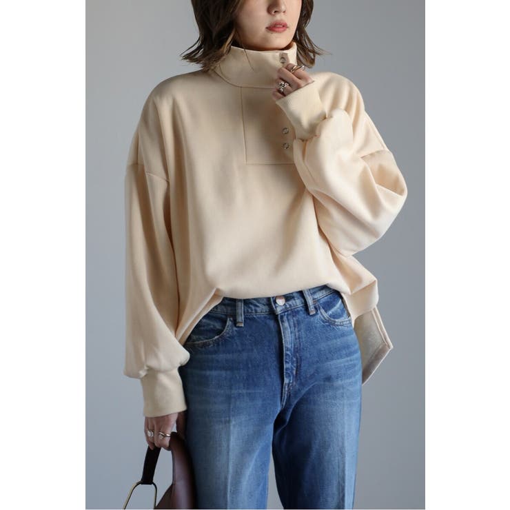 アンチピリング加工裏起毛ハイネックプルオーバー 88-004669 | BONJOUR SAGAN | 詳細画像3 