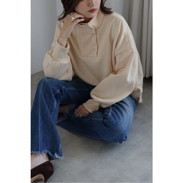 アンチピリング加工裏起毛ハイネックプルオーバー 88-004669 | BONJOUR SAGAN | 詳細画像4 