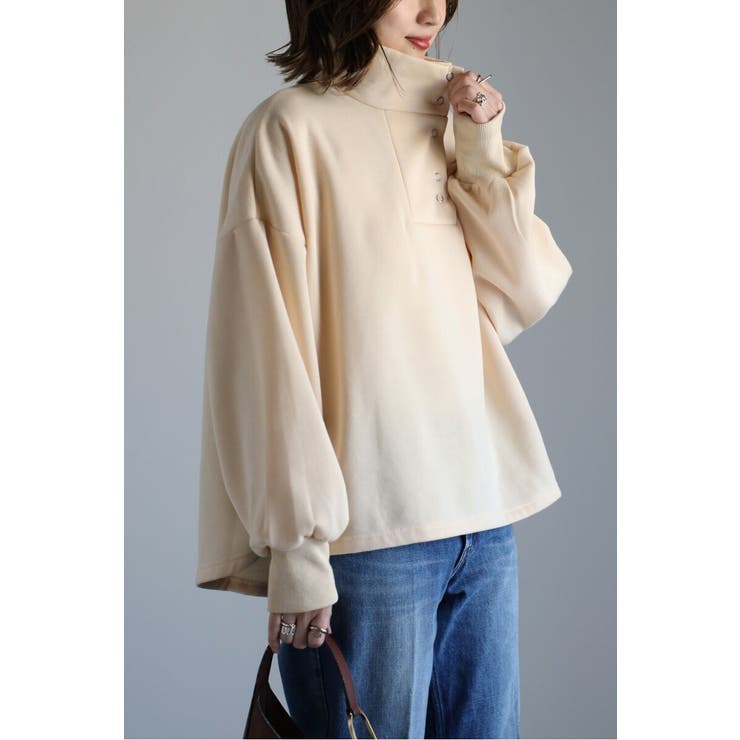 アンチピリング加工裏起毛ハイネックプルオーバー 88-004669 | BONJOUR SAGAN | 詳細画像11 