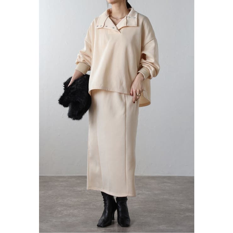 アンチピリング加工裏起毛ハイネックプルオーバー 88-004669 | BONJOUR SAGAN | 詳細画像15 