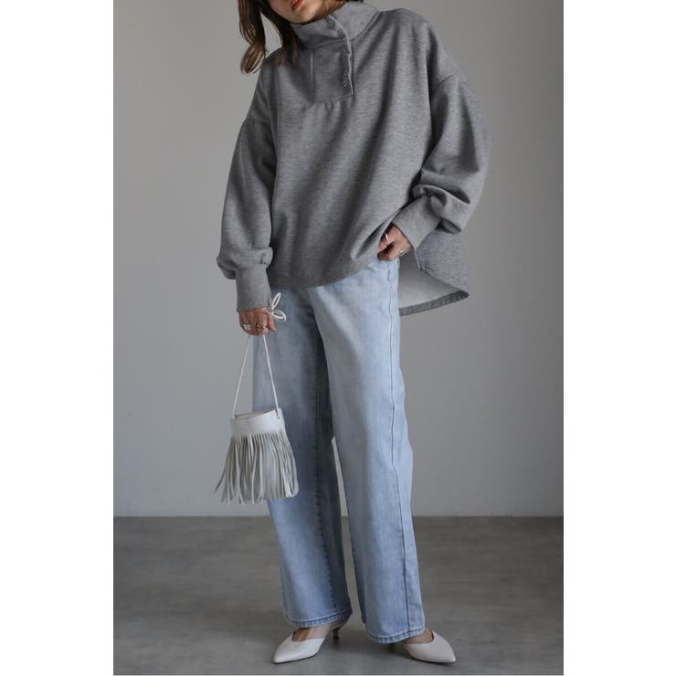 アンチピリング加工裏起毛ハイネックプルオーバー 88-004669 | BONJOUR SAGAN | 詳細画像20 