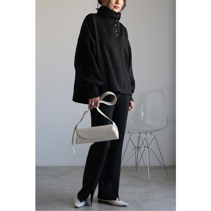 アンチピリング加工裏起毛ハイネックプルオーバー 88-004669 | BONJOUR SAGAN | 詳細画像38 