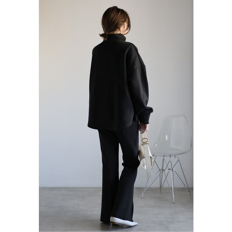 アンチピリング加工裏起毛ハイネックプルオーバー 88-004669 | BONJOUR SAGAN | 詳細画像40 