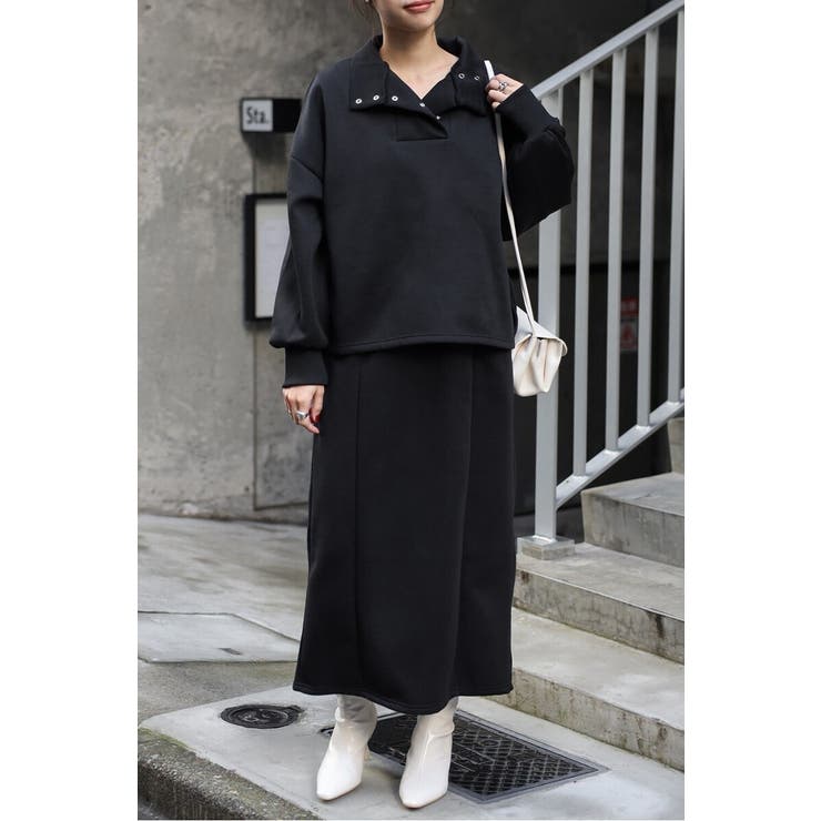 アンチピリング加工裏起毛ハイネックプルオーバー 88-004669 | BONJOUR SAGAN | 詳細画像47 