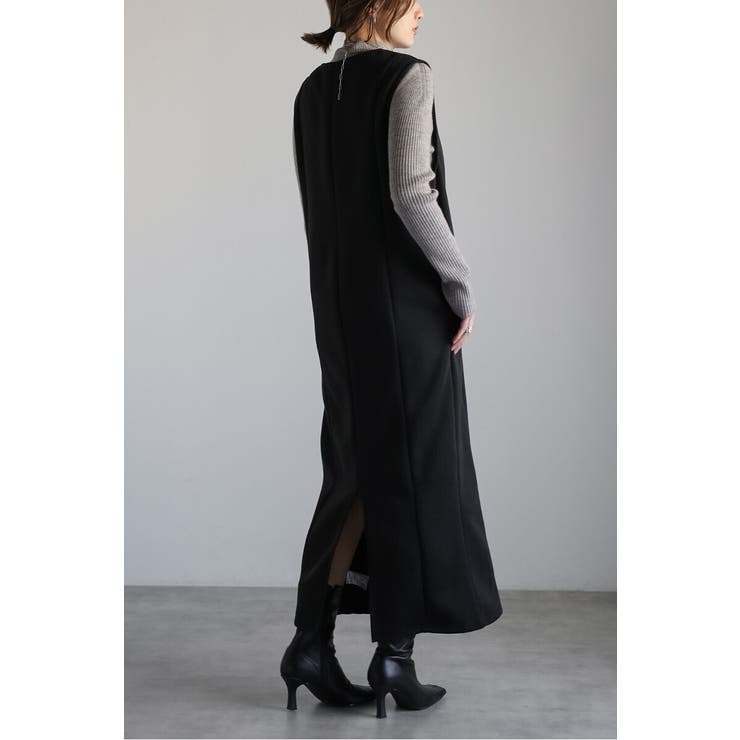 アンチピリング加工裏起毛Vネックジャンスカ 88-004670 | BONJOUR SAGAN | 詳細画像10 