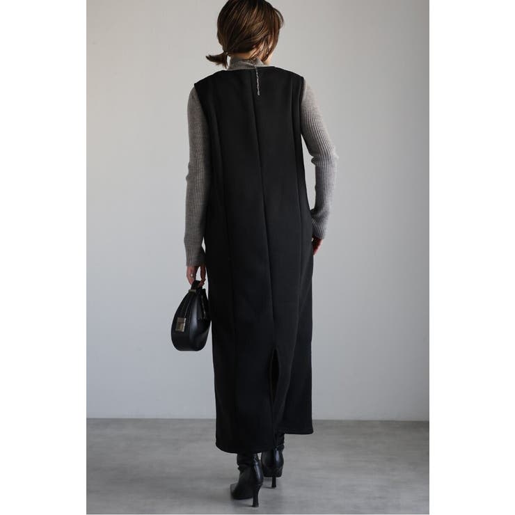 アンチピリング加工裏起毛Vネックジャンスカ 88-004670 | BONJOUR SAGAN | 詳細画像12 