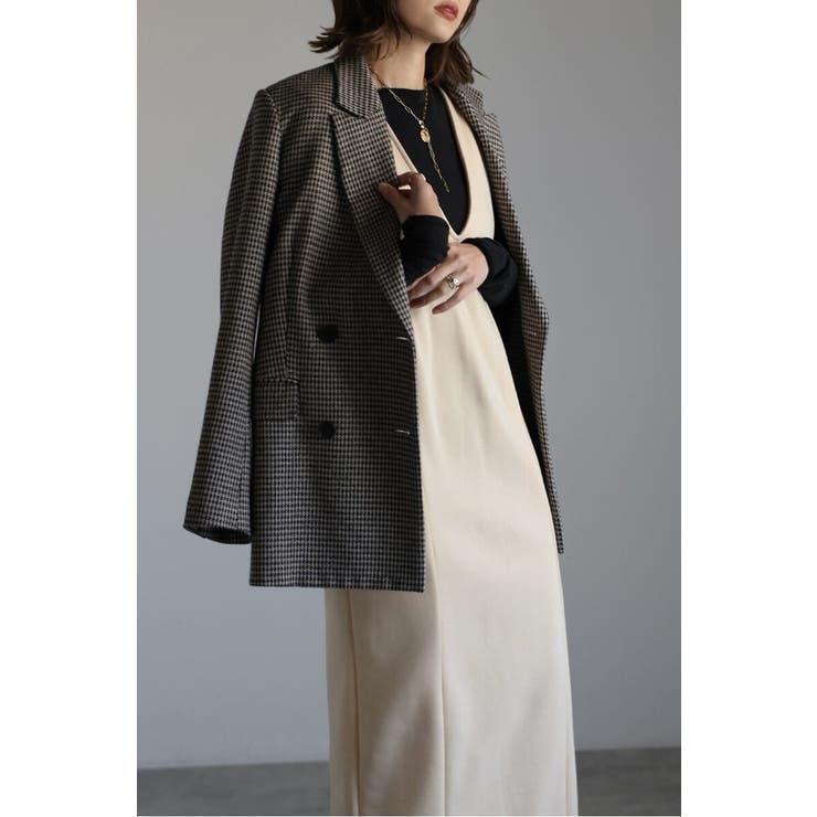 アンチピリング加工裏起毛Vネックジャンスカ 88-004670 | BONJOUR SAGAN | 詳細画像16 