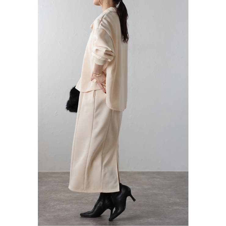 アンチピリング加工裏起毛Vネックジャンスカ 88-004670 | BONJOUR SAGAN | 詳細画像21 