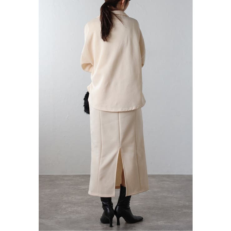 アンチピリング加工裏起毛Vネックジャンスカ 88-004670 | BONJOUR SAGAN | 詳細画像22 