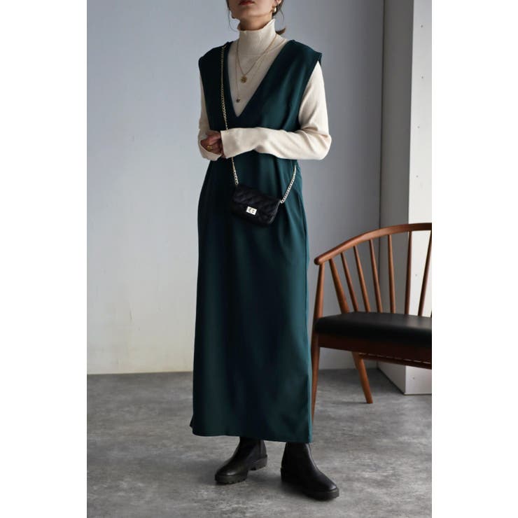 ジャンパースカート ワンピース ロング | BONJOUR SAGAN | 詳細画像12 