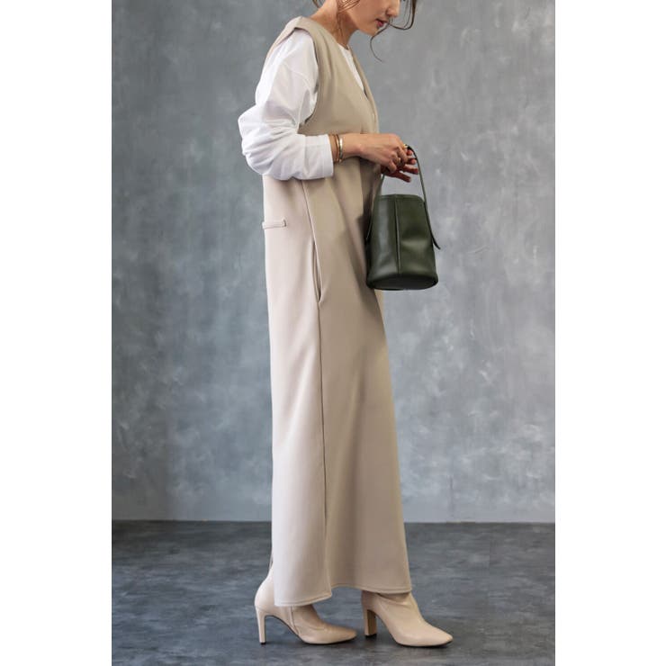 ジャンパースカート ワンピース ロング | BONJOUR SAGAN | 詳細画像23 