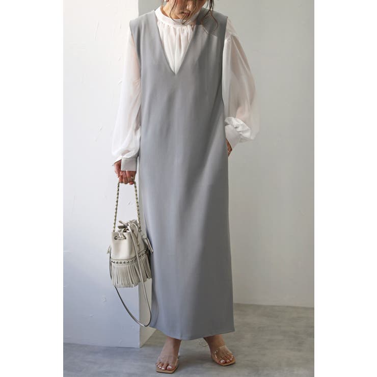 ジャンパースカート ワンピース ロング | BONJOUR SAGAN | 詳細画像27 