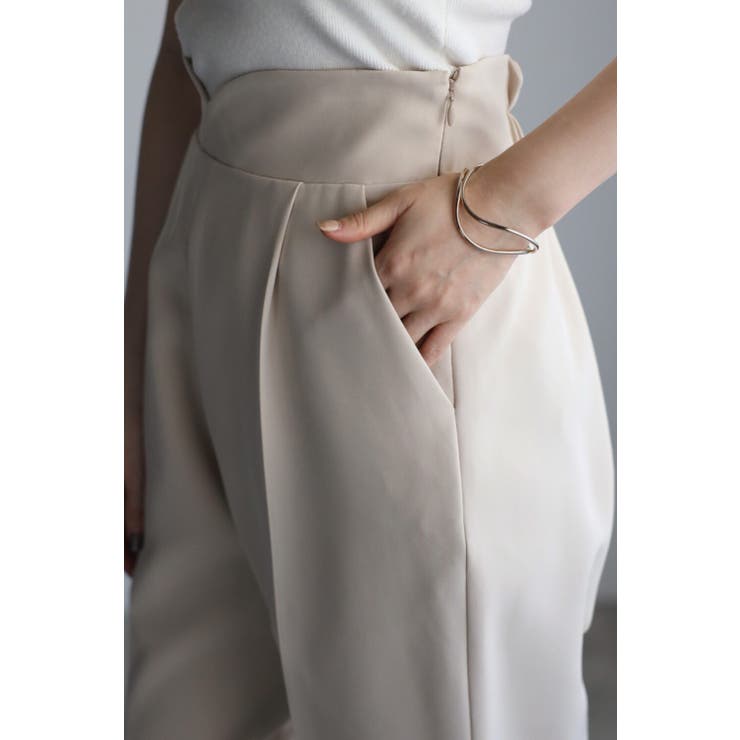 フレアラインペプラムブラウス×ハイウエストテーパードパンツ 11 003566 | BONJOUR SAGAN | 詳細画像9 