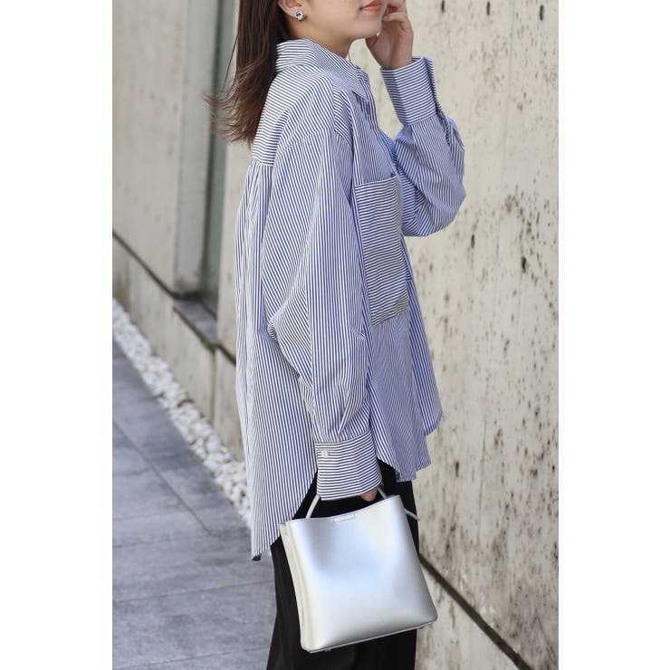 [SET]ストライプビッグポケットシャツ×ハーフイージーパンツ 11 00360… | BONJOUR SAGAN | 詳細画像7 