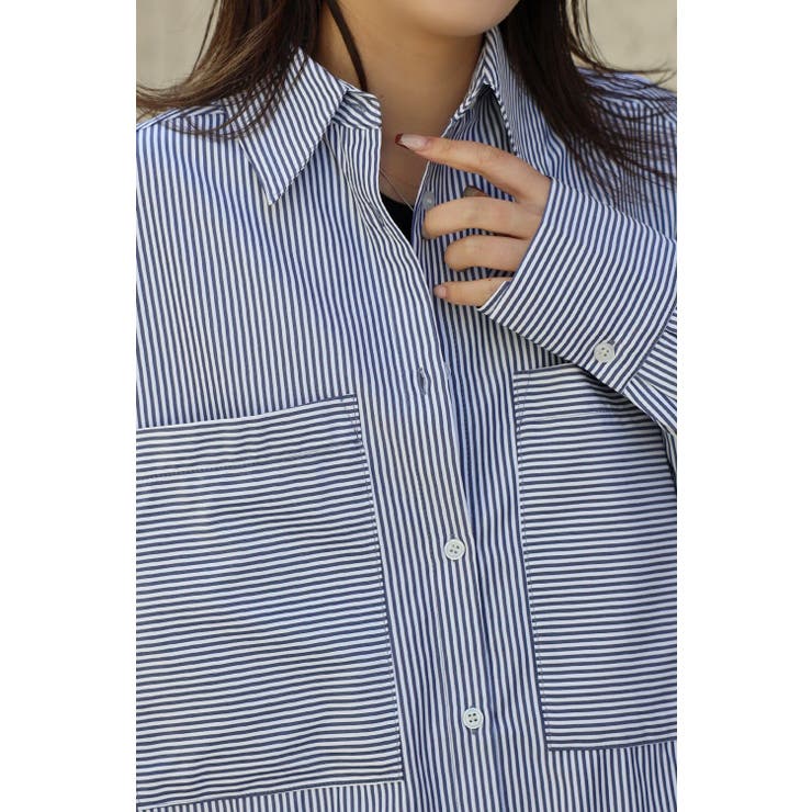 [SET]ストライプビッグポケットシャツ×ハーフイージーパンツ 11 00360… | BONJOUR SAGAN | 詳細画像12 