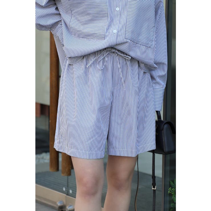 [SET]ストライプビッグポケットシャツ×ハーフイージーパンツ 11 00360… | BONJOUR SAGAN | 詳細画像15 