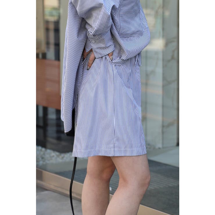 [SET]ストライプビッグポケットシャツ×ハーフイージーパンツ 11 00360… | BONJOUR SAGAN | 詳細画像16 