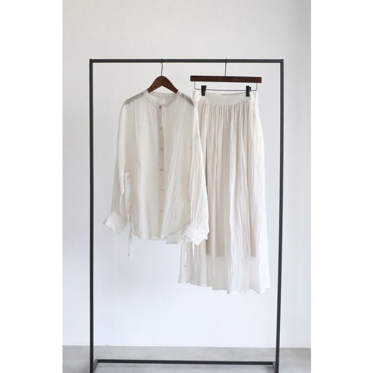 [SET]ワッシャーサイドドロストシャツ×フレアスカート 11-003728 | BONJOUR SAGAN | 詳細画像15 