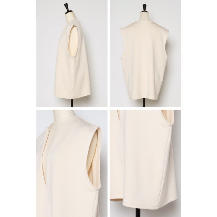 ディープキーネックストレッチベスト 77-002070 | BONJOUR SAGAN | 詳細画像15 