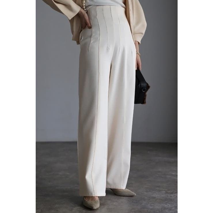 ハイウエストピンタックパンツ 77-001856 | BONJOUR SAGAN | 詳細画像1 