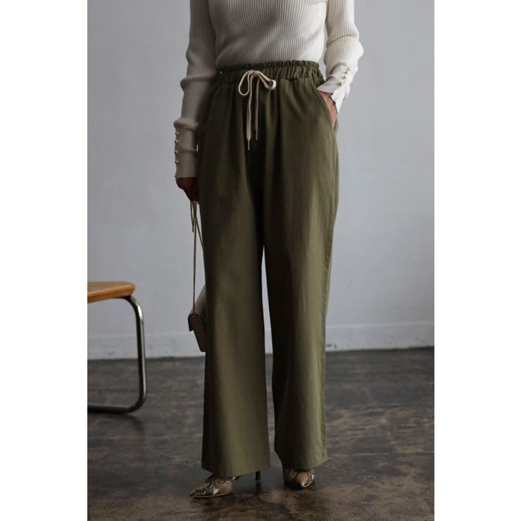 パンツ コットン ウエストゴム | BONJOUR SAGAN | 詳細画像3 